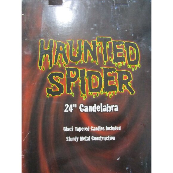 Haunted Spider 24" Candelabra By Spencers - Picture 11 of 12